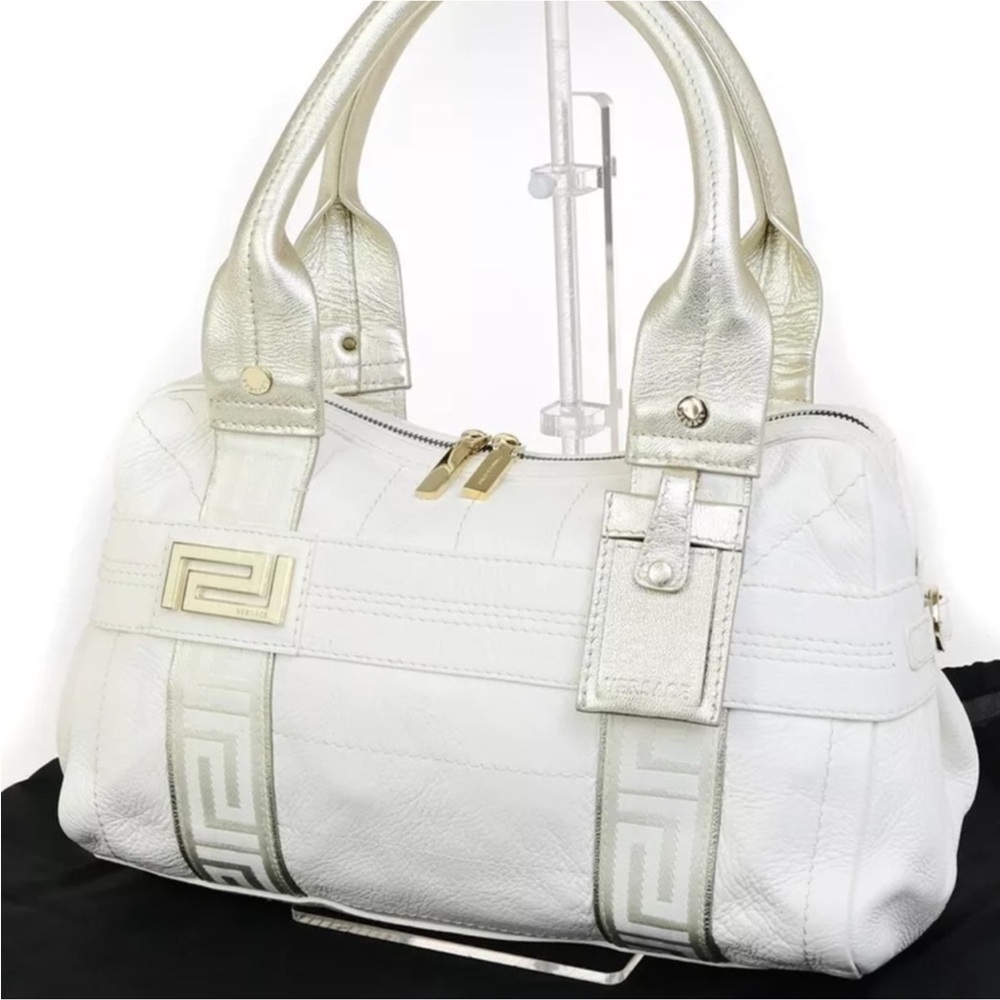 Versace White and Gold Women's Bag